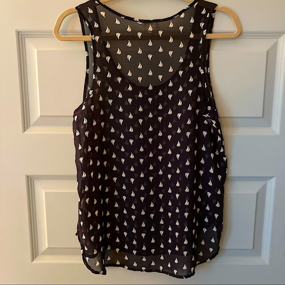 Sheer Sailboat Tank Top - Picture 2 of 5